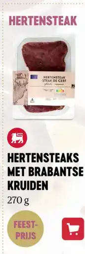 Delhaize Hertensteak met brabantse kruiden aanbieding