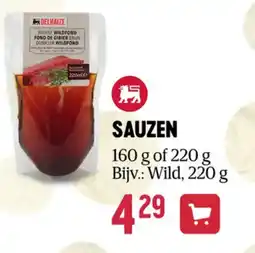 Delhaize Sauzen aanbieding