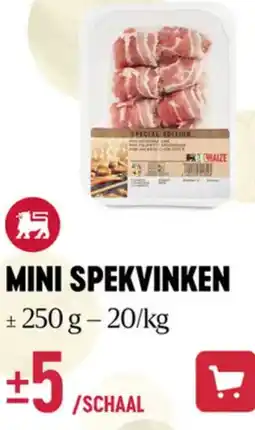 Delhaize Mini spekvinken aanbieding