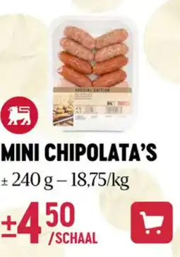 Delhaize Mini chipolata's aanbieding