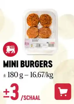 Delhaize Mini burgers aanbieding