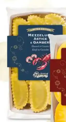 Delhaize Bertagni verse pasta Mezzelune met kreeft en garnalen aanbieding