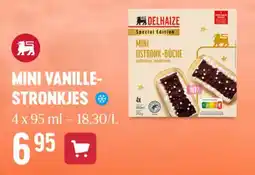 Delhaize Mini vanille stronkjes aanbieding