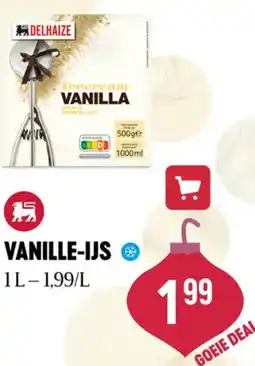 Delhaize Vanille-ijs aanbieding