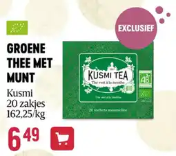Delhaize Groene thee met munt aanbieding