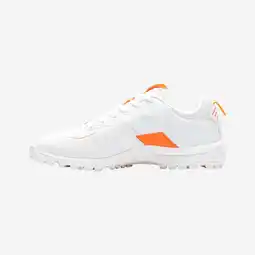 Decathlon Hockeyschoenen voor volwassenen Stealth 1.0 wit en oranje aanbieding