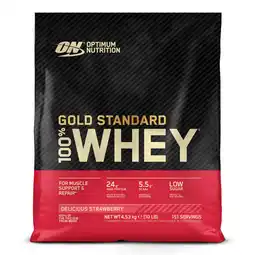 Decathlon Wei-eiwit - 100% Wei Gold Standard (4,54kg) - Aardbei aanbieding