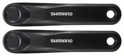 Decathlon Shimano Steps E5000 FC-E5010 crankstel, 3-delig, vierkante as, zwart aanbieding