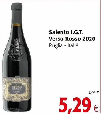 Colruyt Salento I.G.T. Verso Rosso 2020 aanbieding
