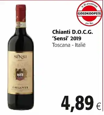 Colruyt Chianti D.O.C.G. 'Sensi' 2019 aanbieding