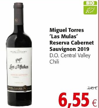 Colruyt Miguel Torres 'Las Mulas' Reserva Cabernet Sauvignon 2019 aanbieding