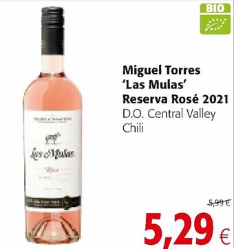 Colruyt Miguel Torres 'Las Mulas' Reserva Rose 2021 aanbieding