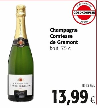 Colruyt Champagne Comtesse de Gramont aanbieding