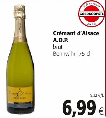 Colruyt Cremant d'Alsace A.O.P. aanbieding