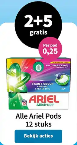Plein.nl Alle Ariel Pods aanbieding