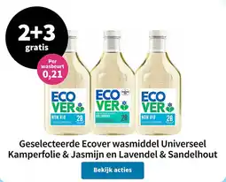 Plein.nl Geselecteerde ecover wasmiddel universeel kamperfolie & jasmijn en lavendel & sandelhout aanbieding
