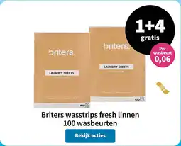 Plein.nl Briters wasstrips fresh linnen aanbieding