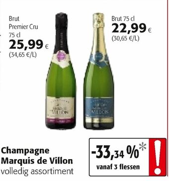 Colruyt Champagne Marquis de Villon aanbieding