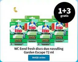 Plein.nl WC Eend fresh discs duo navulling Garden Escape aanbieding
