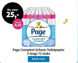 Plein.nl Page compleet schoon toiletpapier aanbieding
