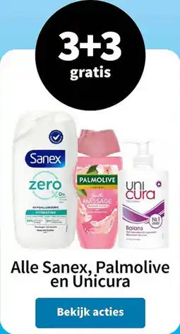 Plein.nl Alle Sanex Palmolive en Unicura aanbieding
