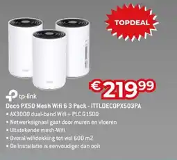 AUVA Deco PX50 Mesh Wifi 6 3 Pack ITTLDECOPX503PA aanbieding
