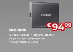 AUVA Samsung Portable 1TB SSD T7 - ITSGPT71TBGREY aanbieding