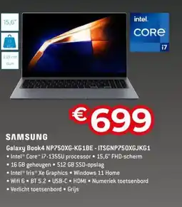 AUVA Samsung Galaxy Book4 NP750XG-KG1BE ITSGNP750XGJKG1 aanbieding