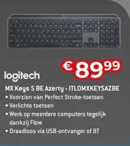 AUVA Logitech MX Keys S BE Azerty ITLOMXKEYSAZBE aanbieding