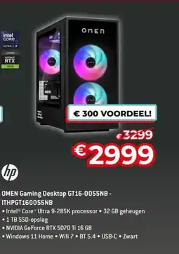 AUVA HP omen Gaming Desktop GT16-0055NB ITHPGT160055NB aanbieding