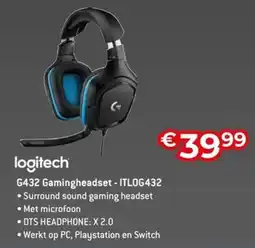 AUVA Logitech G432 Gamingheadset ITLOG432 aanbieding