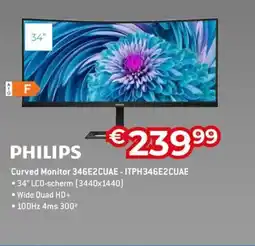 AUVA Philips Curved Monitor 346E2CUAE ITPH346E2CUAE aanbieding