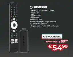 AUVA Thomson Streaming Stick 4K UHD T2145G aanbieding