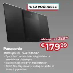 AUVA Panasonic Microsysteem PASCHC412EGK aanbieding
