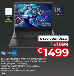 AUVA HP Omen Gaming Laptop 16-AN0007NB ITHP16AN0007NB aanbieding