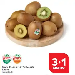 Carrefour Market Kiwi's green of kiwi's sungold zespri aanbieding