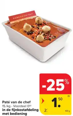 Carrefour Market Paté van de chef aanbieding