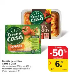 Carrefour Market Bereide gerechten Come a Casa aanbieding