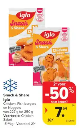 Carrefour Market Snack & share iglo aanbieding