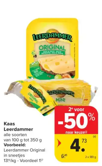Carrefour Market Kaas Leerdammer aanbieding