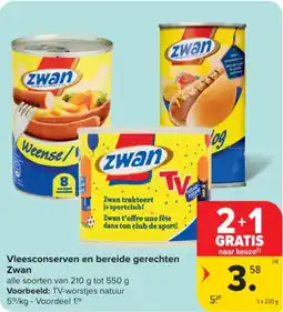 Carrefour Market Vleesconserven en bereide gerechten zwan aanbieding