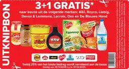 Carrefour Market Aïki royco liebig devos & lemmens lacroix oxo en de blauwe hand aanbieding