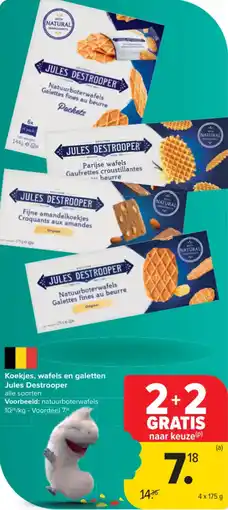 Carrefour Market Koekjes, wafels en galetten Jules Destrooper aanbieding
