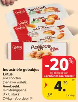 Carrefour Market Industriële gebakjes Lotus aanbieding