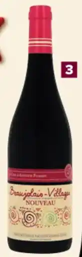 Carrefour Market Beaujolais Villages Nouveau La Cave d'Augustin Florent aanbieding