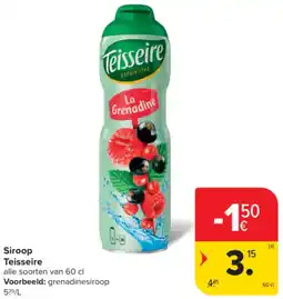 Carrefour Market Siroop Teisseire aanbieding