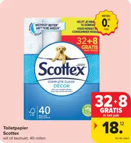 Carrefour Market Toiletpapier Scottex aanbieding