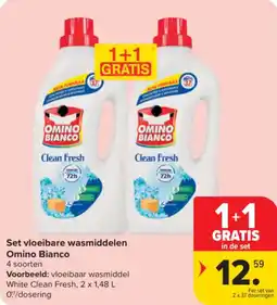 Carrefour Market Set vloeibare wasmiddelen Omino Bianco aanbieding