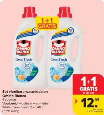 Carrefour Market Set vloeibare wasmiddelen Omino Bianco aanbieding