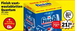Kruidvat Finish vaatwastabletten Quantum aanbieding